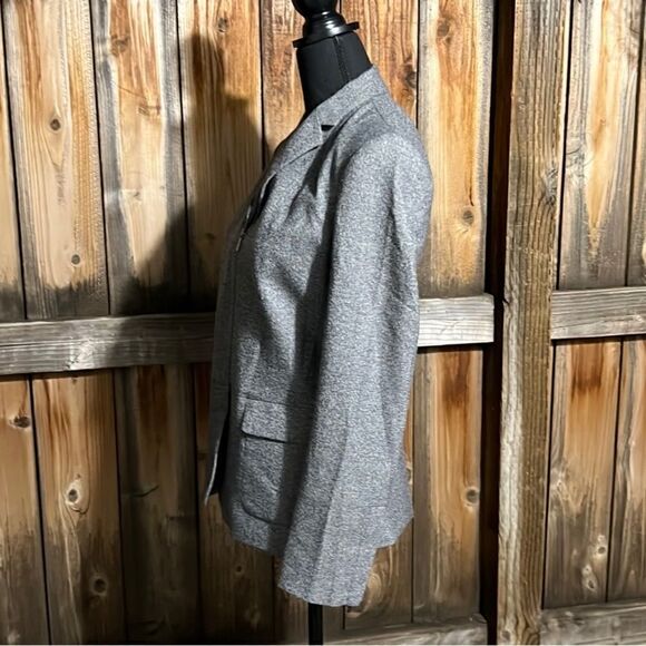 Calvin Klein blazer pockets wool blend lined blue gray white 2 FIRM on PRICE - Picture 6 of 9